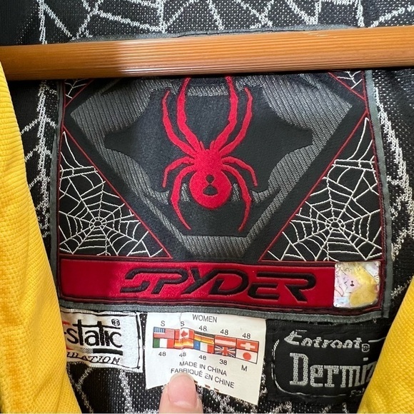 Spider womens yellow winter ski snowboarding snow coat jacket size small - Picture 3 of 6